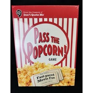 PASS THE POPCORN Game 2-8 Players 2010 Bonus Chick Flicks/Guy Picks Booster NEW